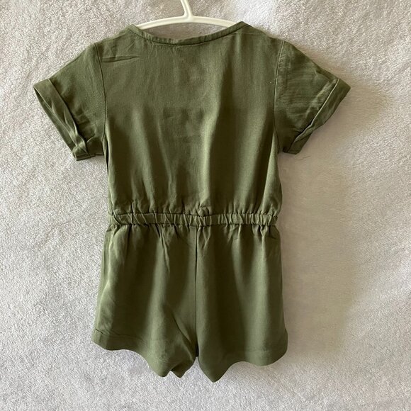 Old Navy Baby Romper 3-6M | Olive Green Button-Front EUC - Picture 15 of 16